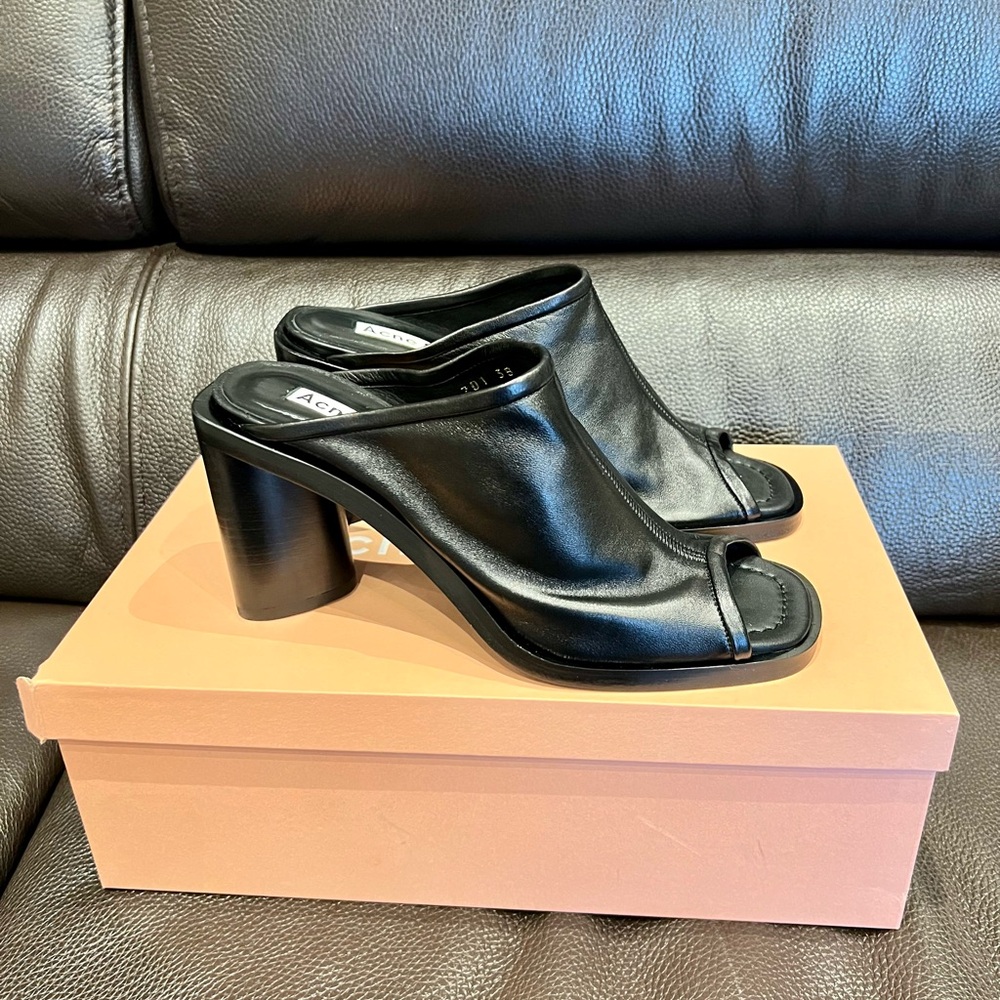 ACNE STUDIOS BLACK MULES